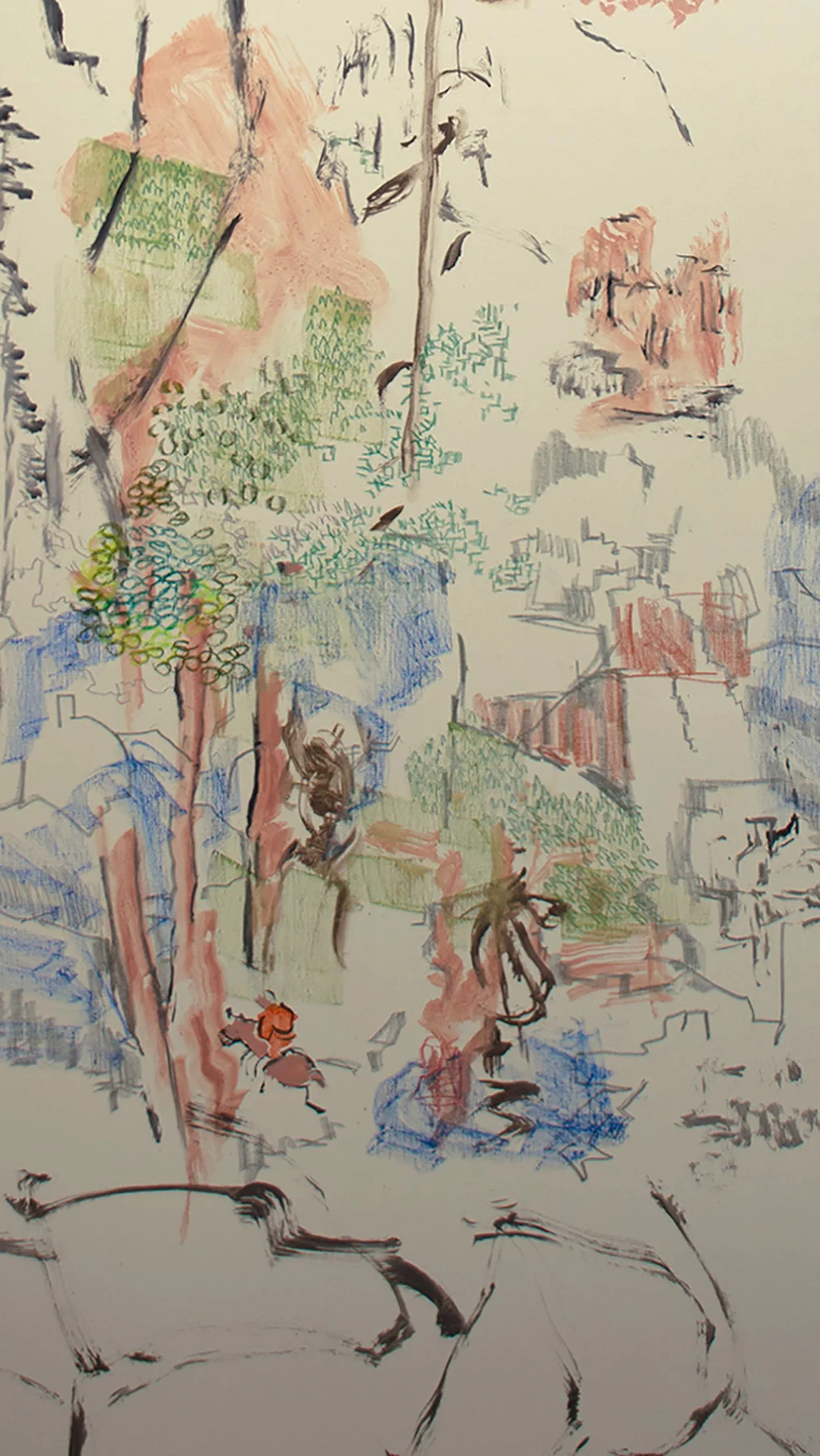 DETAIL of sparse reflections at 3 pm