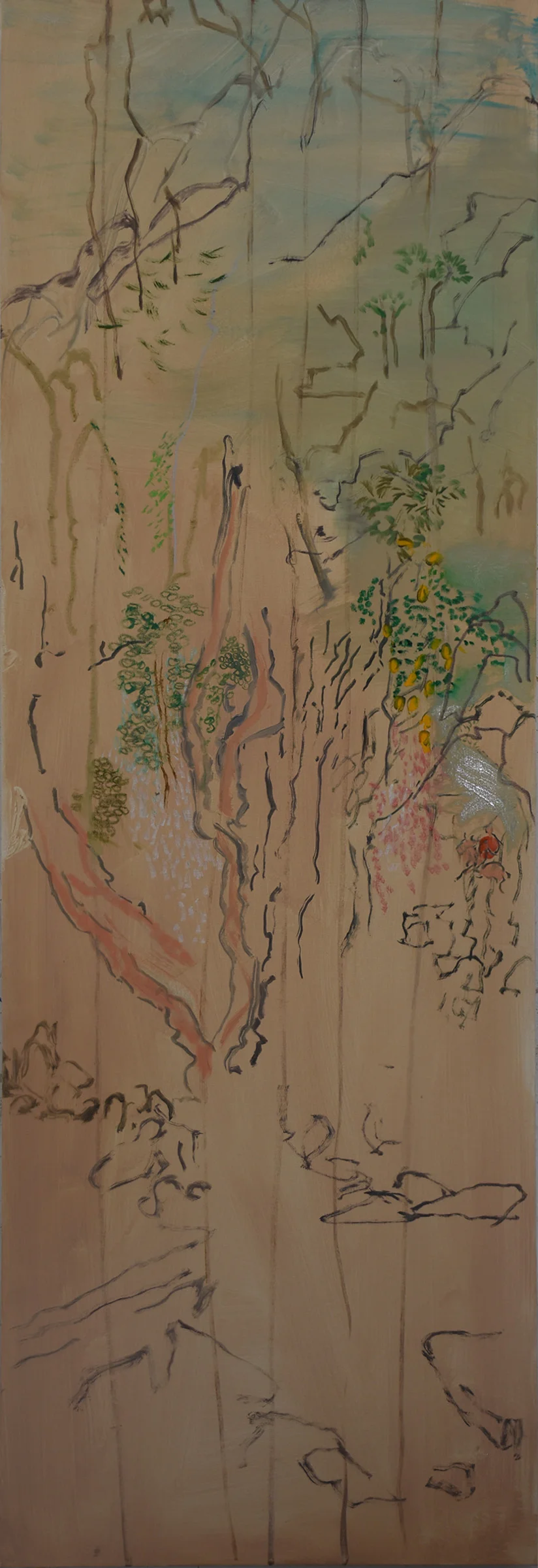 sound of a flute over water II at the end of my painting day today