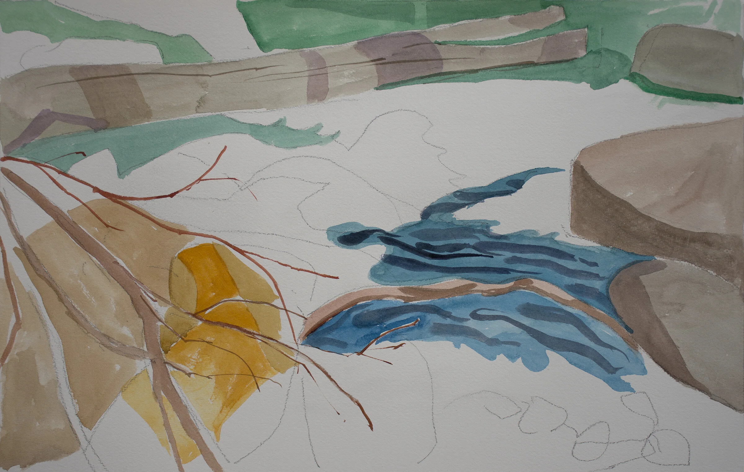   watercolor 51   13 x 20”  2020 