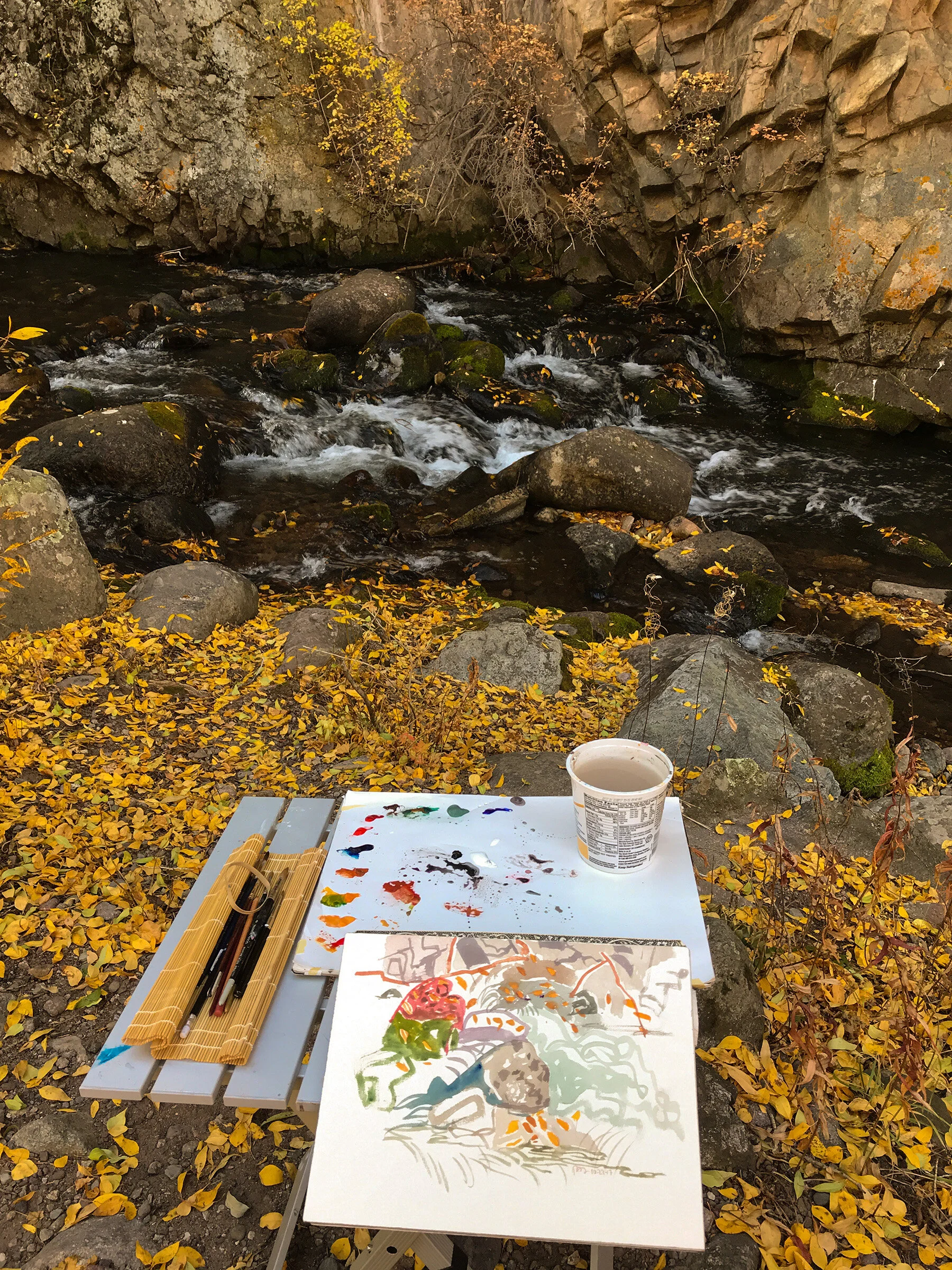 plein air painting, october, 2017