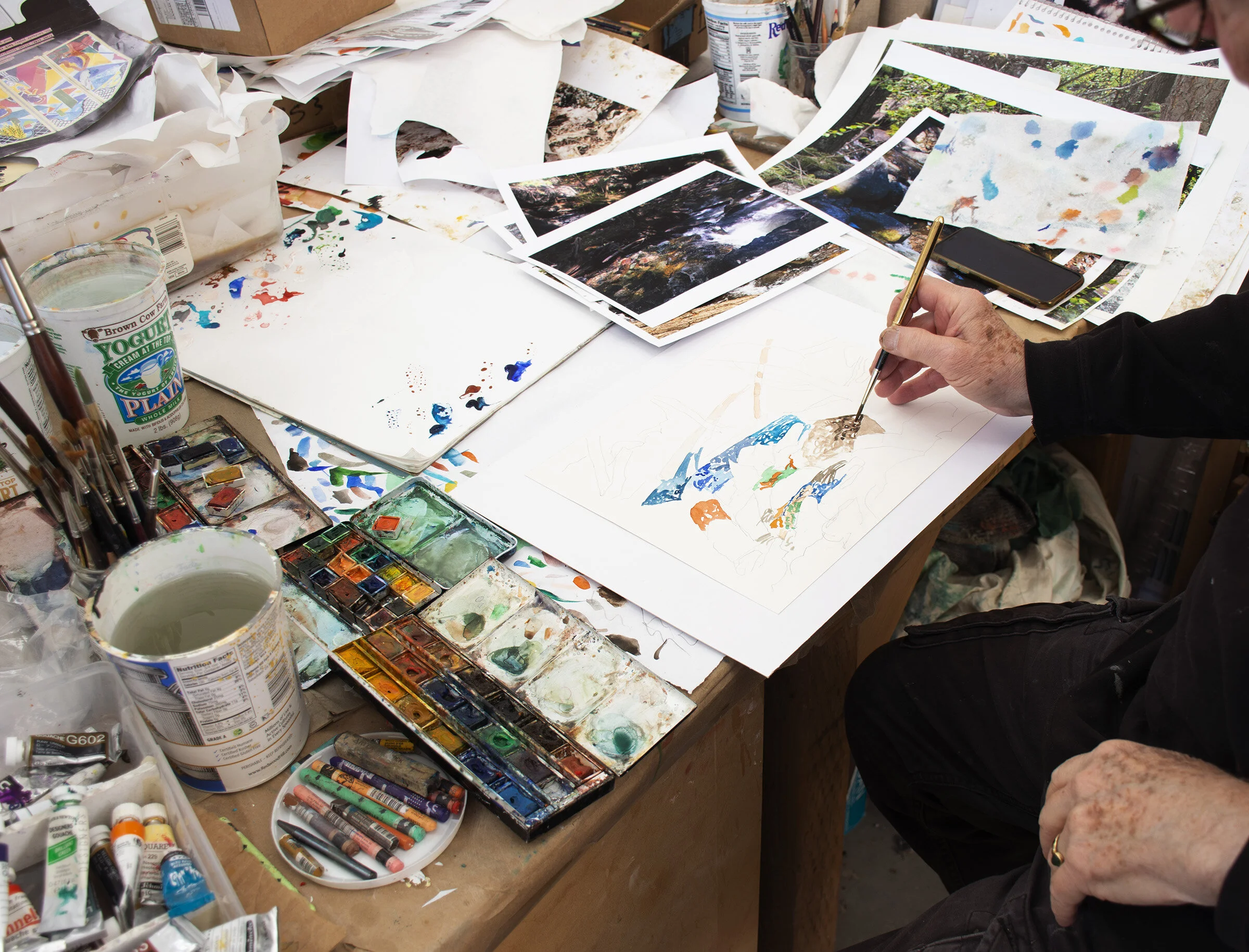 at work moments ago on watercolor 130