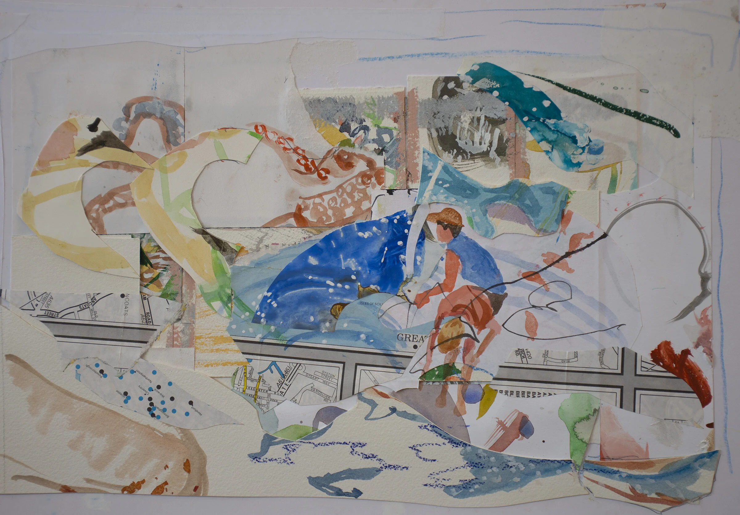 watercolor/collage 160  15 x 10.5 “