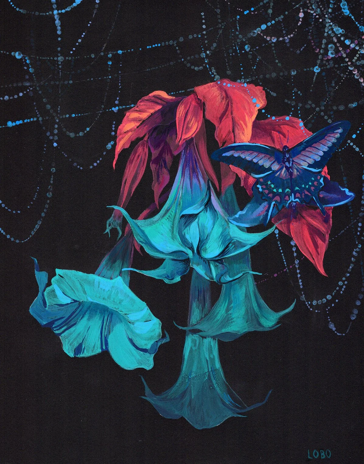  A Saturated Meadow #2   viewed in natural light   gouache on cotton rag paper 