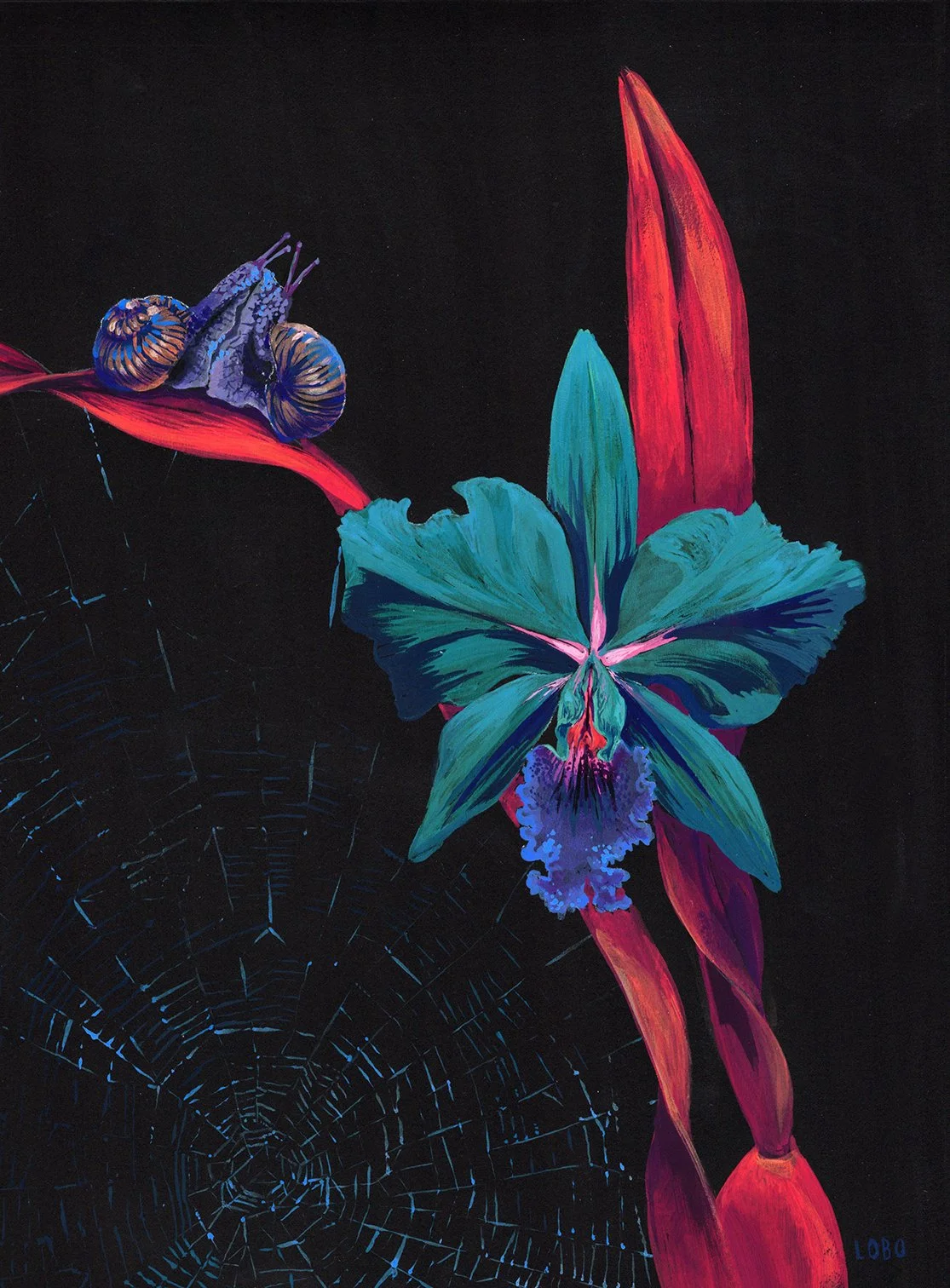  A Saturated Meadow #3   viewed in natural light   gouache on cotton rag paper 