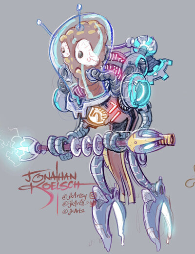 Concepts for Baby Silkworm feature film