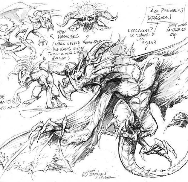 Beasties and Dragons. Old character designs for a comic publisher.
&bull;&bull;&bull; #dragons  #comicart #dailydoodle  #doodling #artstagram #sketch_daily
