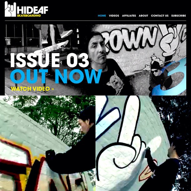 Hideaf’s issue #3 has just been released & the footage of the piece I worked on for Crown St & Hideaf features amongst the skateboarding talents of many Sydney heads.  Extended thx to @hideaf @blackhartstu @bignoizemusic @snh666 @fuzzt…