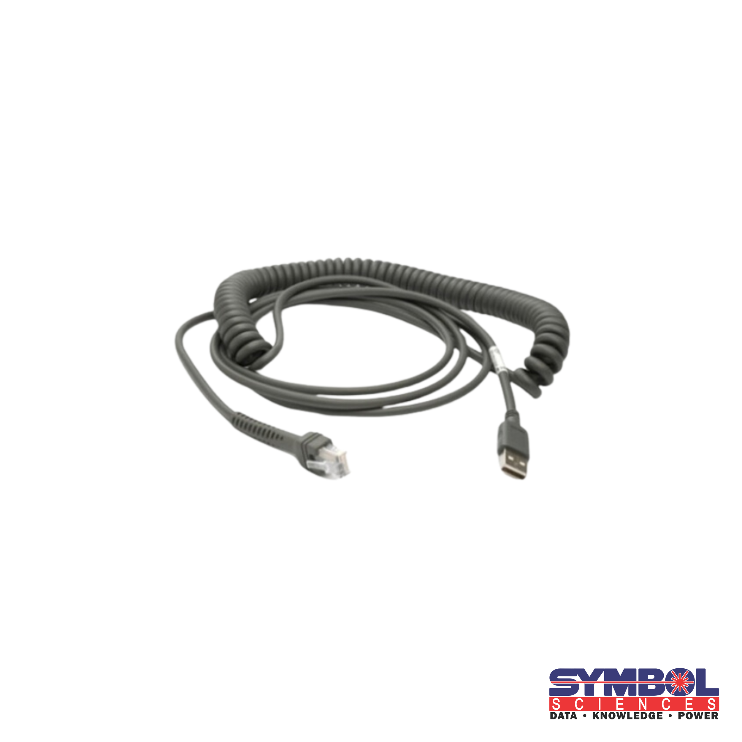 Barcode Scanner Standard USB Cable 9ft Coiled