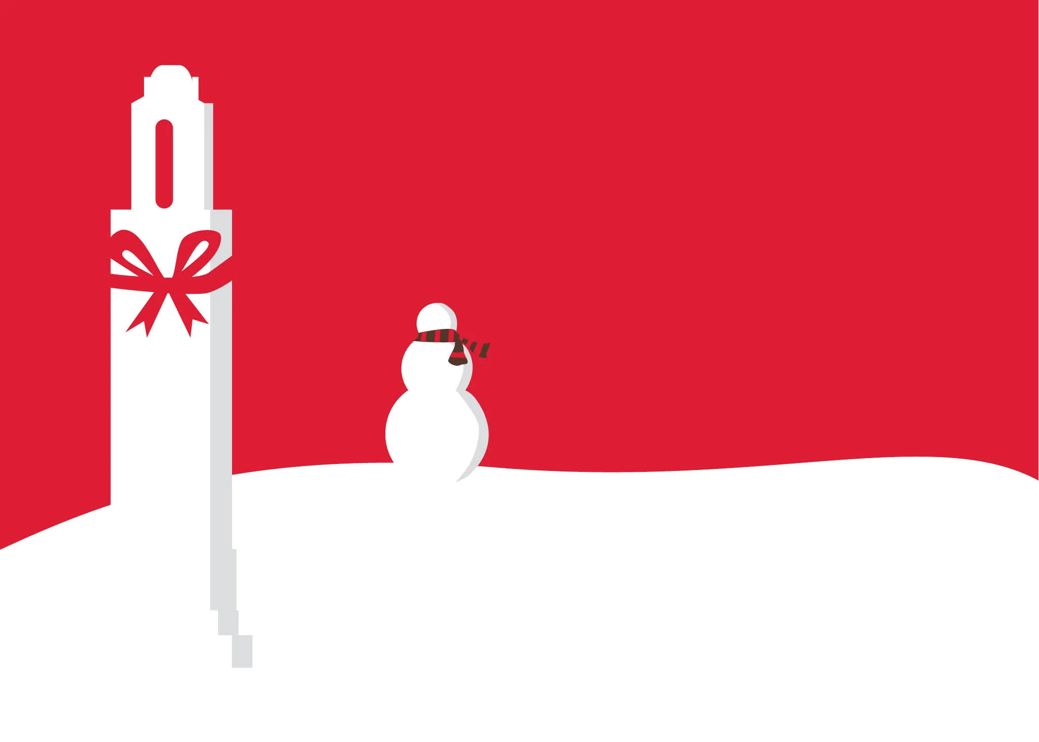 Brown University, Carrie Tower in Winter