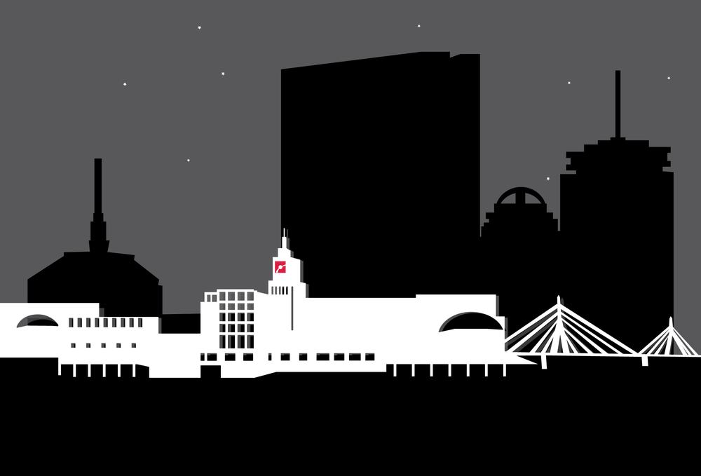 Museum of Science with Boston Skyline