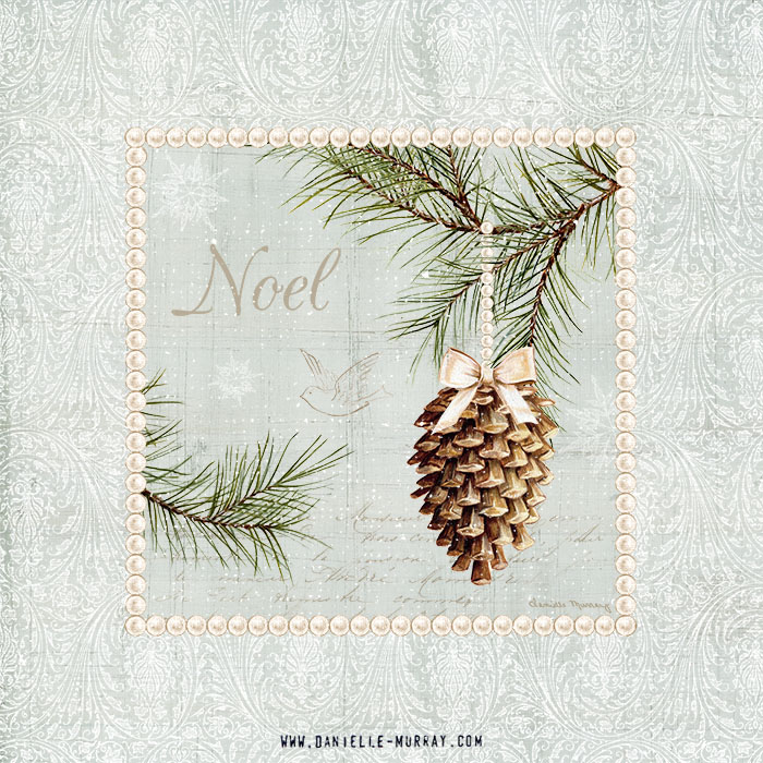 August 2014: One of my finished designs from my Holiday Woodland Collection sent off to my agent.