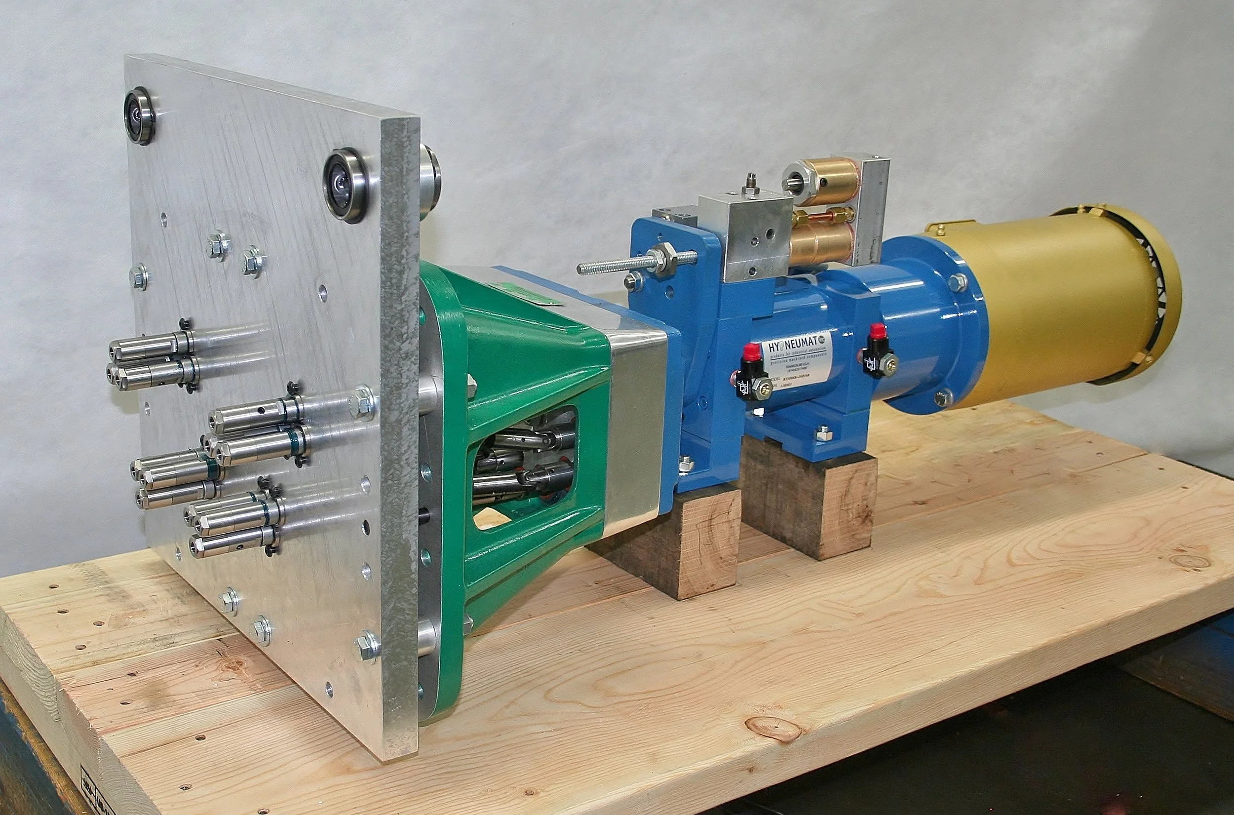 12-Spindle Fixed Position Plates Designed for Quick Changeover for Drilling a Variety of Multiple-Spindle Hole Patterns.