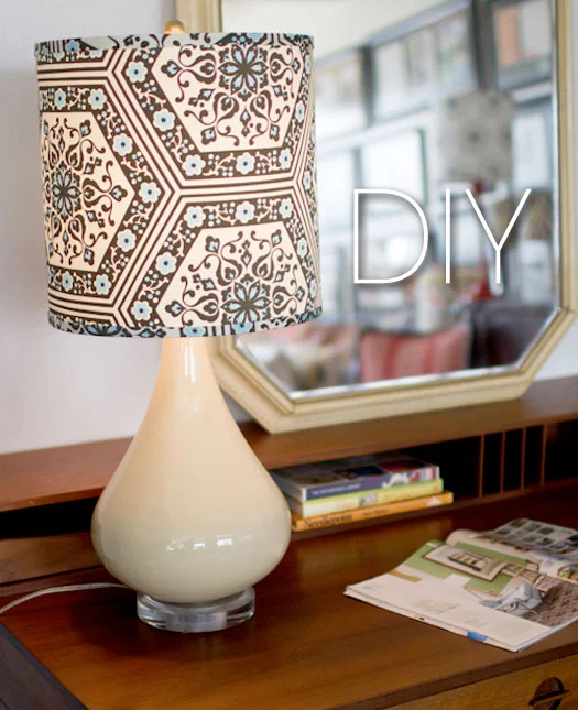 How to cover a lampshade DIY
