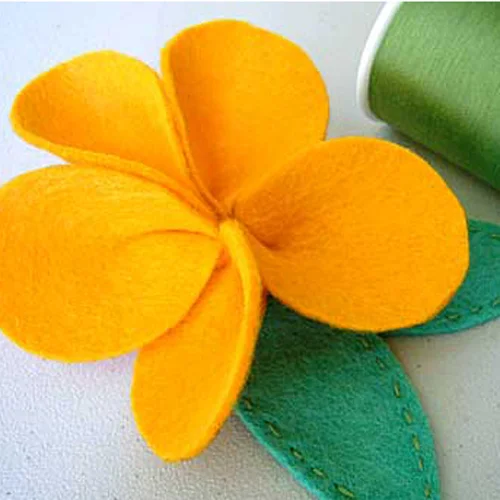 Felt flower how-to