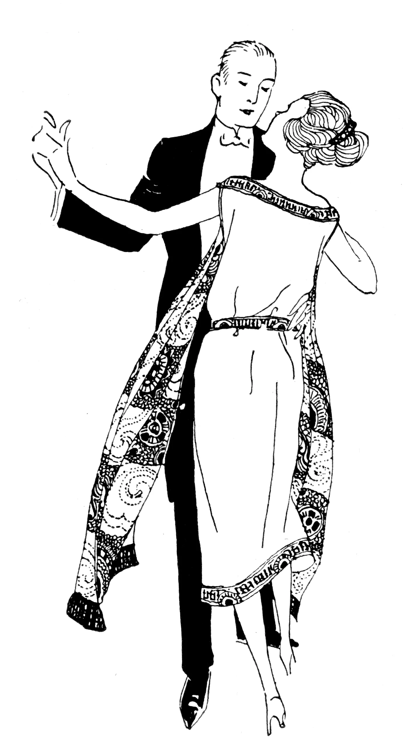 Dancers — free vintage image