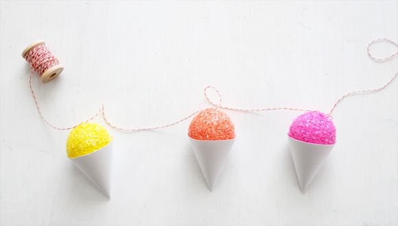 DIY Snow Cone Garland