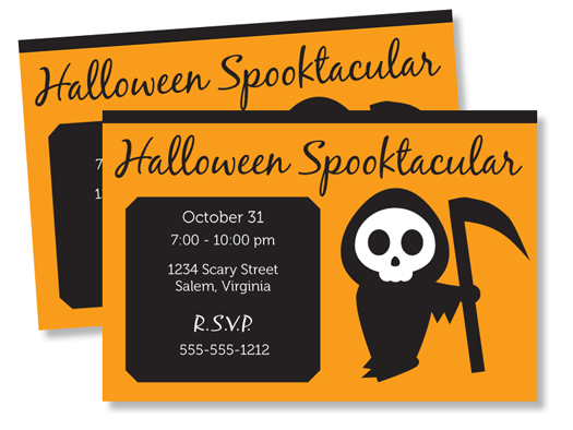 Free Halloween printable invite