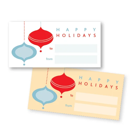 Free Retro Ornament Gift Tag Download