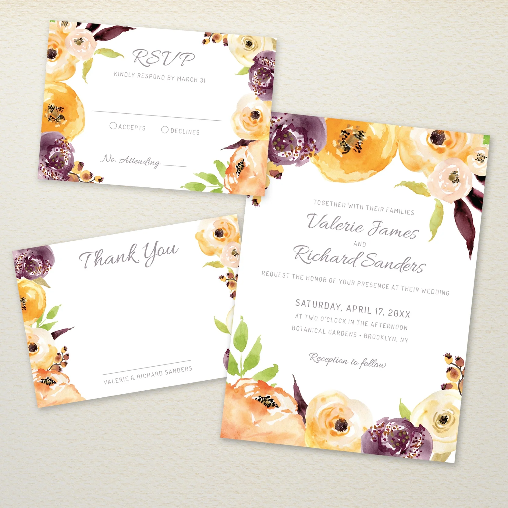 DIY Printable Wedding Invitation