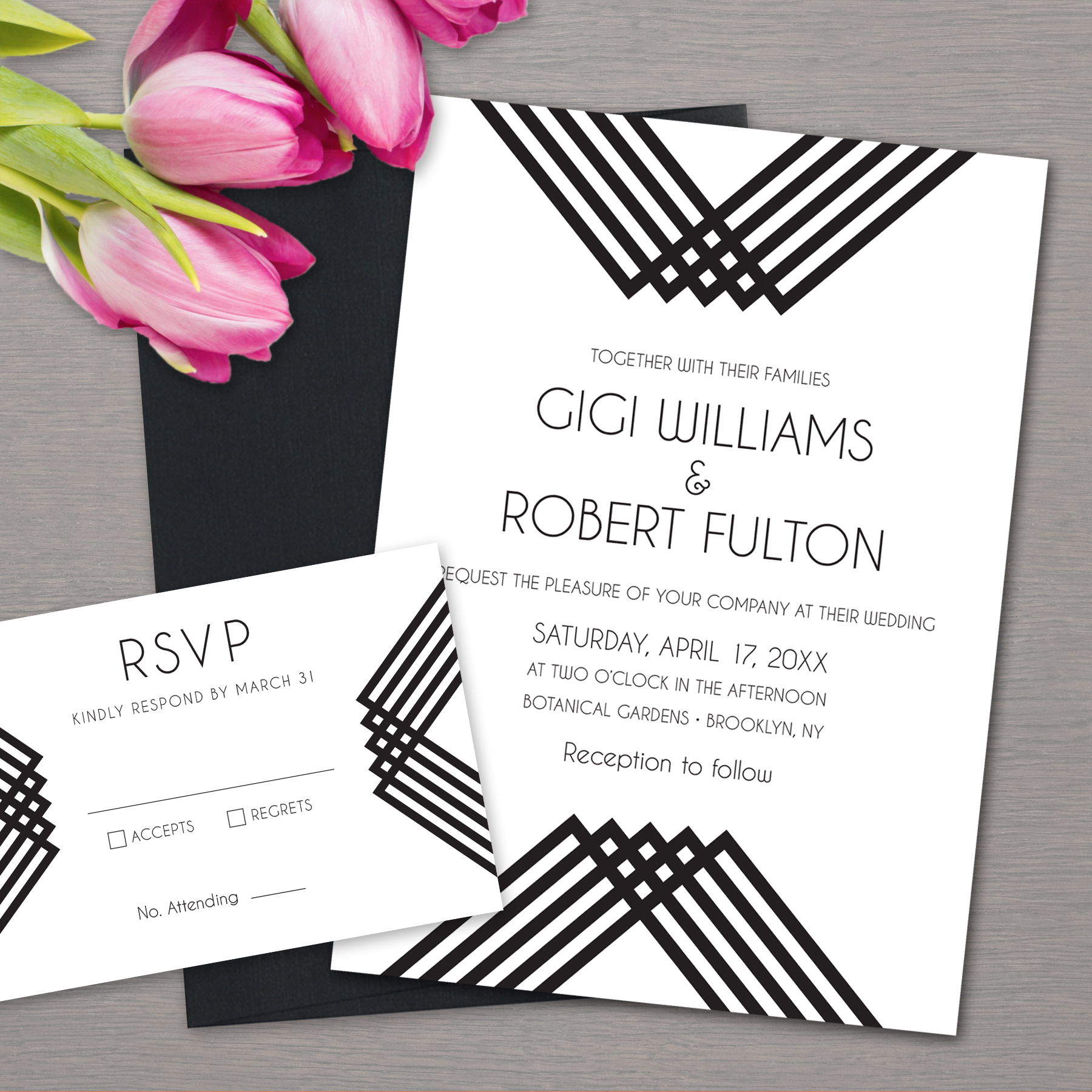 Luxe Stripes Wedding Collection