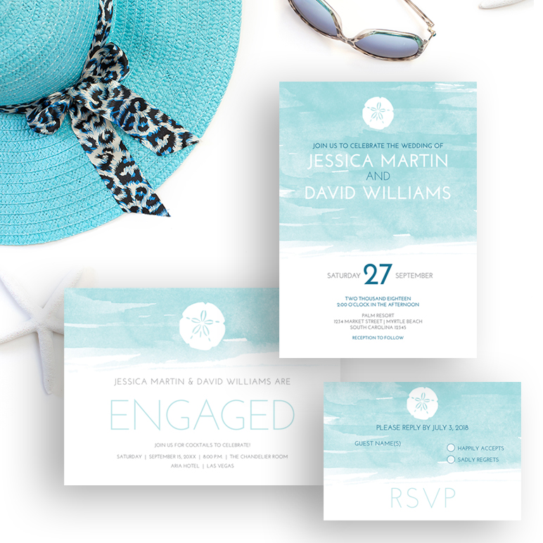 A beachy destination wedding