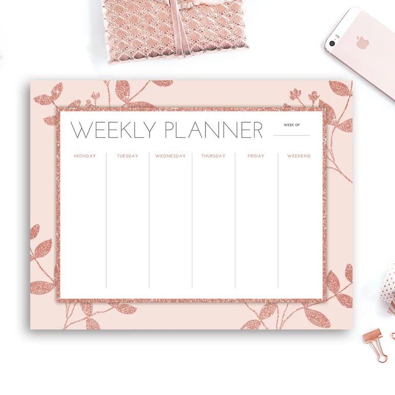 Rose Gold Planner Freebie