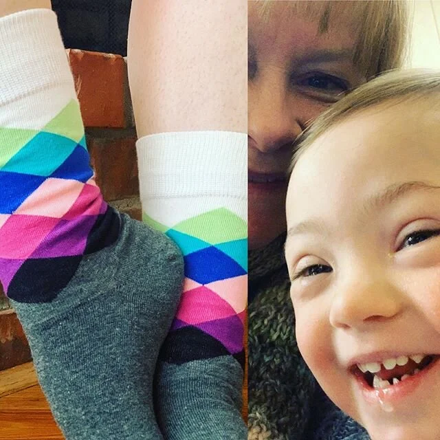 Got my colorful socks on in honor of #downsyndromeday and my best buddy Jovi. 
#lotsofsocks