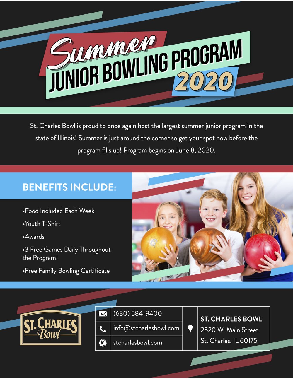 Youth Summer Leagues at St. Charles Bowl