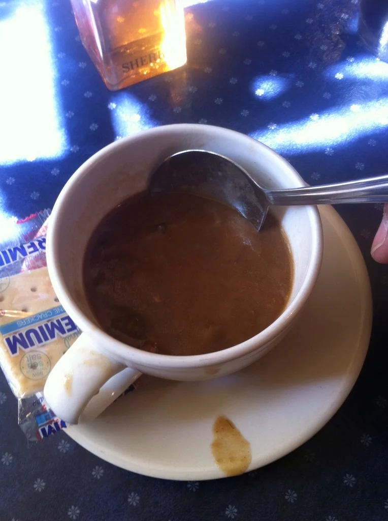 The snapper soup; a must have if you ever go to the Pineville Tavern