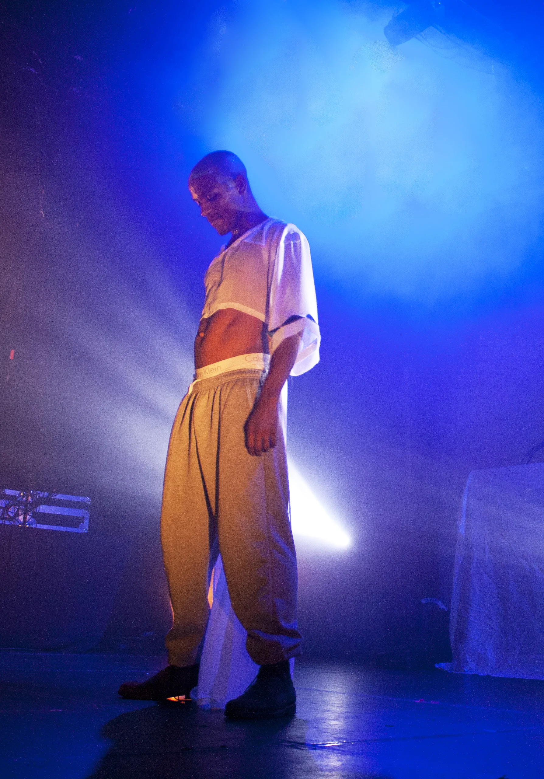 Matty P of Pipes Sporting a crop top Photo by Sam Couch