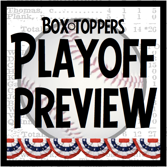 A Box-Toppers preview of the four Wild Card Series beginning Tuesday, Sept. 29