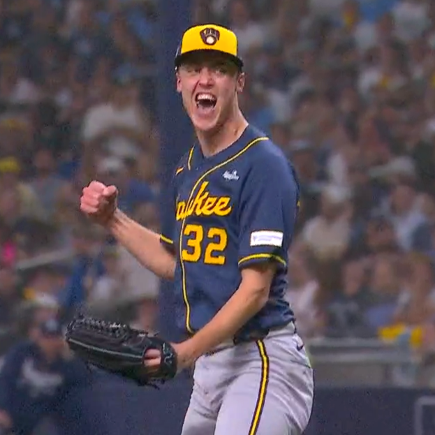Misiorowski tops players in 2nd World Series game Wednesday, as Brewers win title in 5