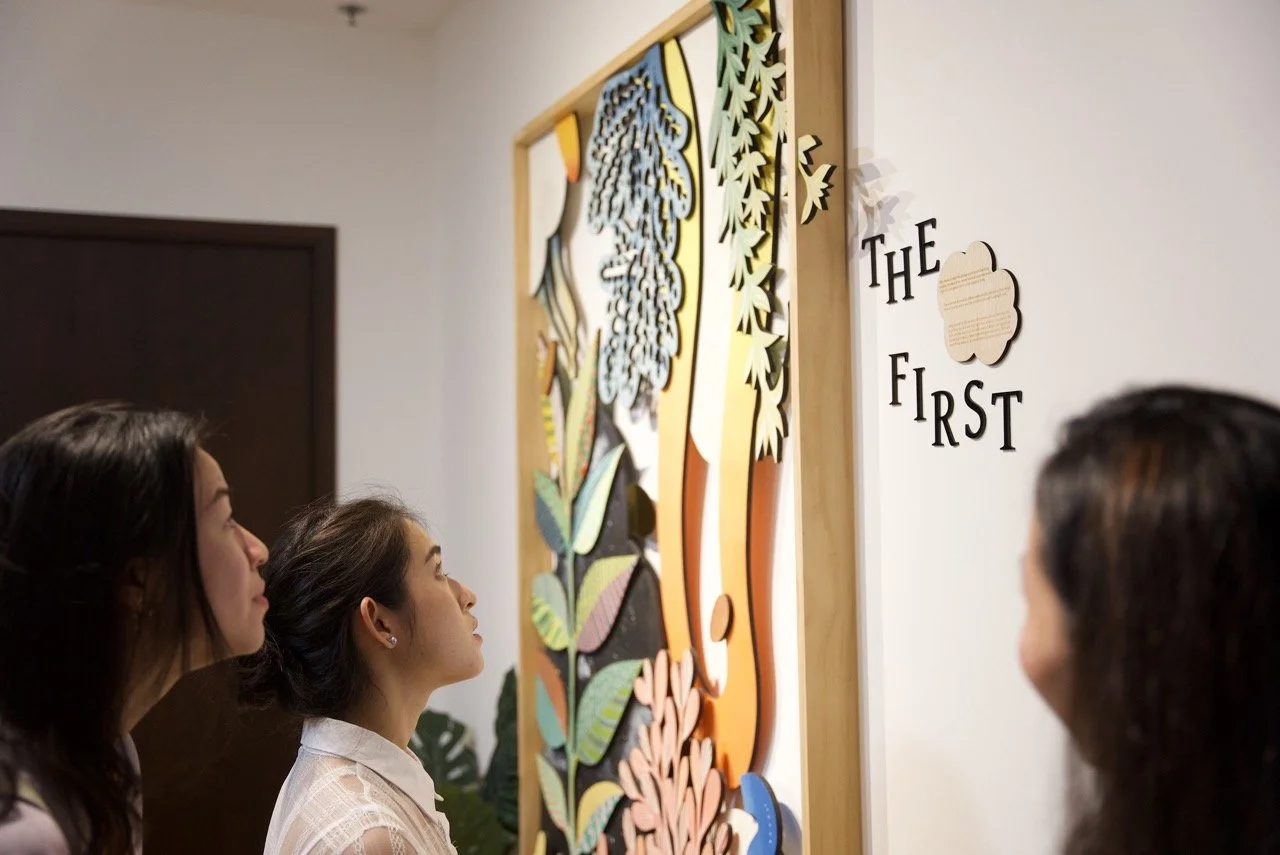  The upper levels of House Rong showcase an evolution of works and styles, from the first mindscape to a coincidental work that emerged during the project. 