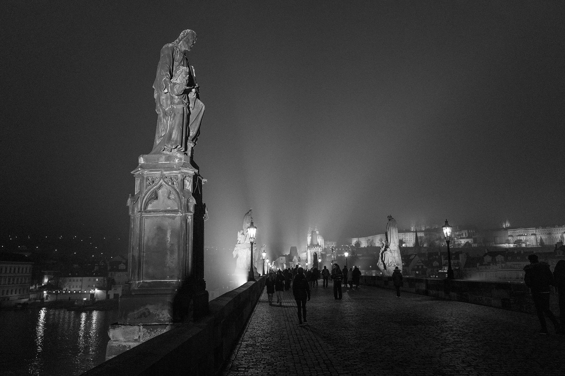 Charles Bridge, Night Series 4, Prague