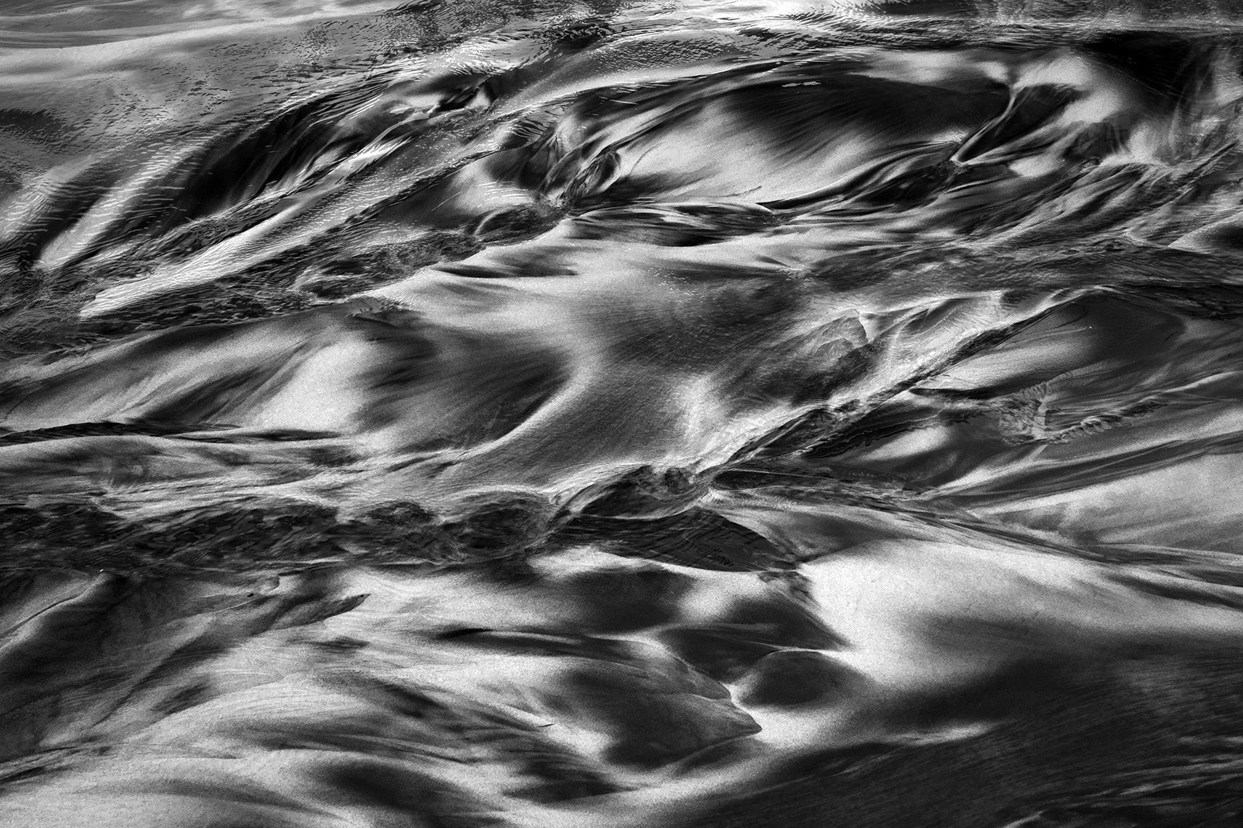 Surf and Sand Patterns Study 6, La Jolla, California