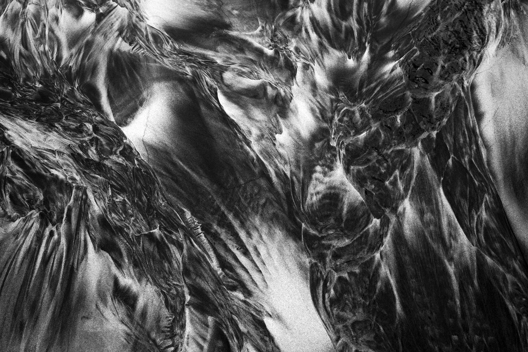 Surf and Sand Patterns Study 4, La Jolla, California