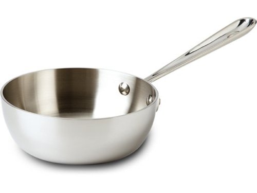 All-clad D3 Stainless Steel 1 qt Open Sauce Pan