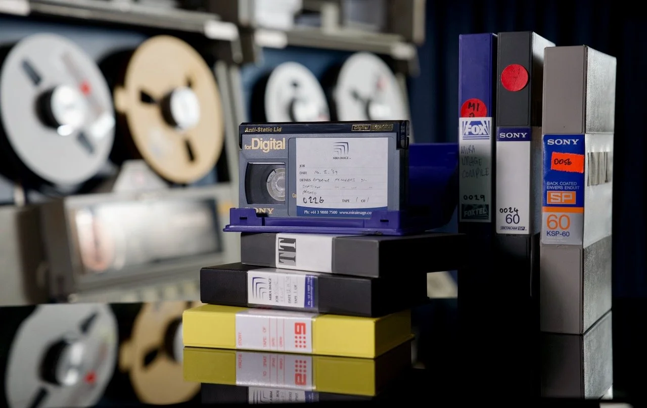 WORKING VTRs FOR VARIOUS BROADCAST TAPE FORMATS 