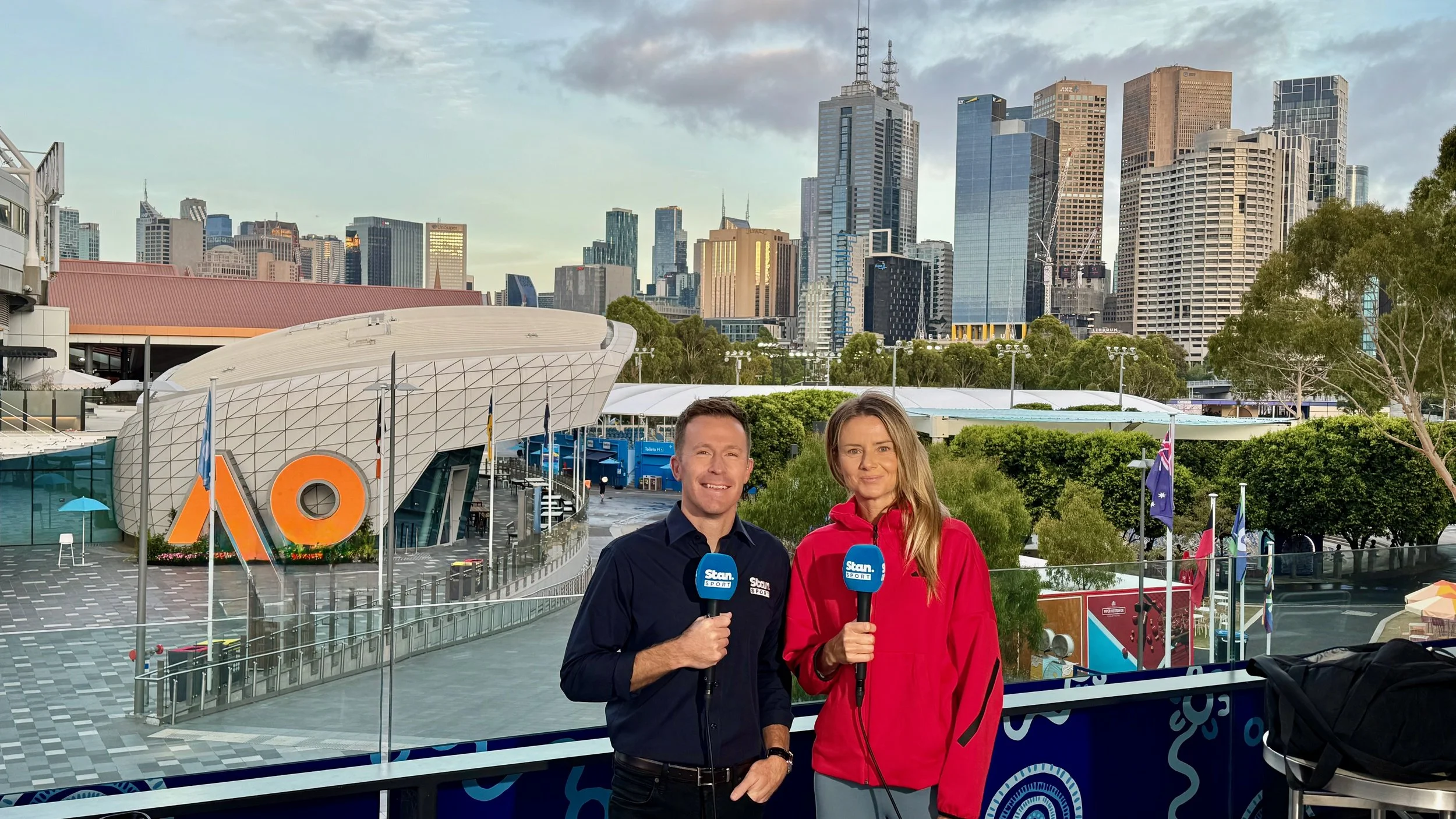 2025 Australian Open with Chris Stubbs and Daniela Hantuchová