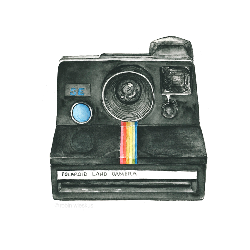 east ashley studio - vintage polaroid camera