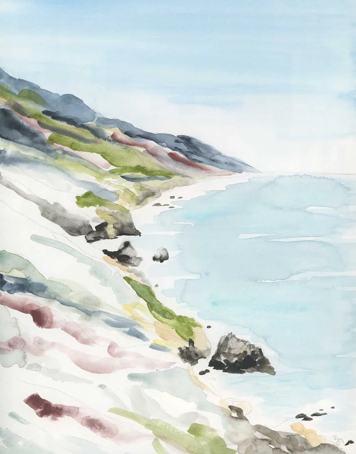 Big Sur - watercolor
