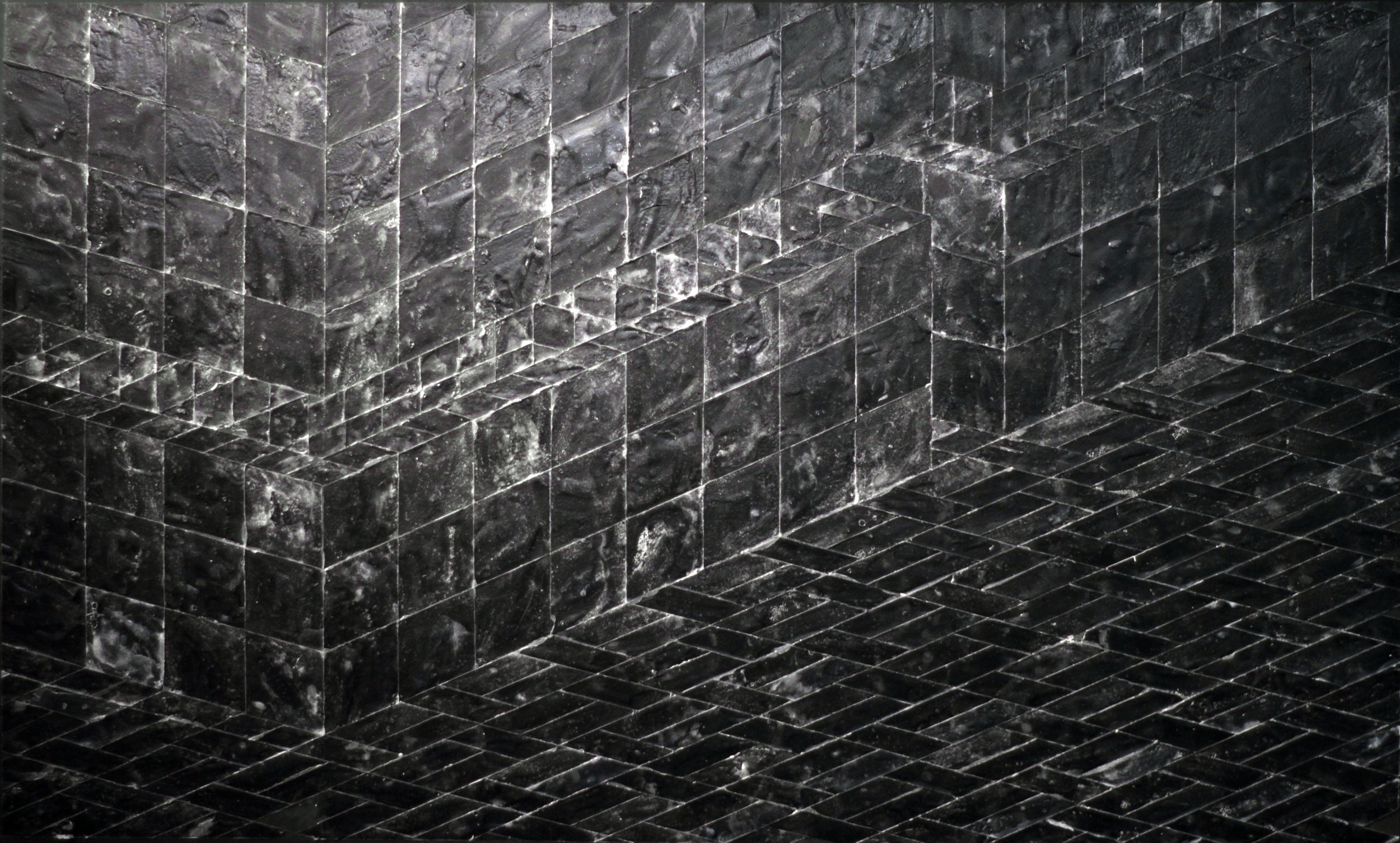 Sanctuary II (soap on paper)