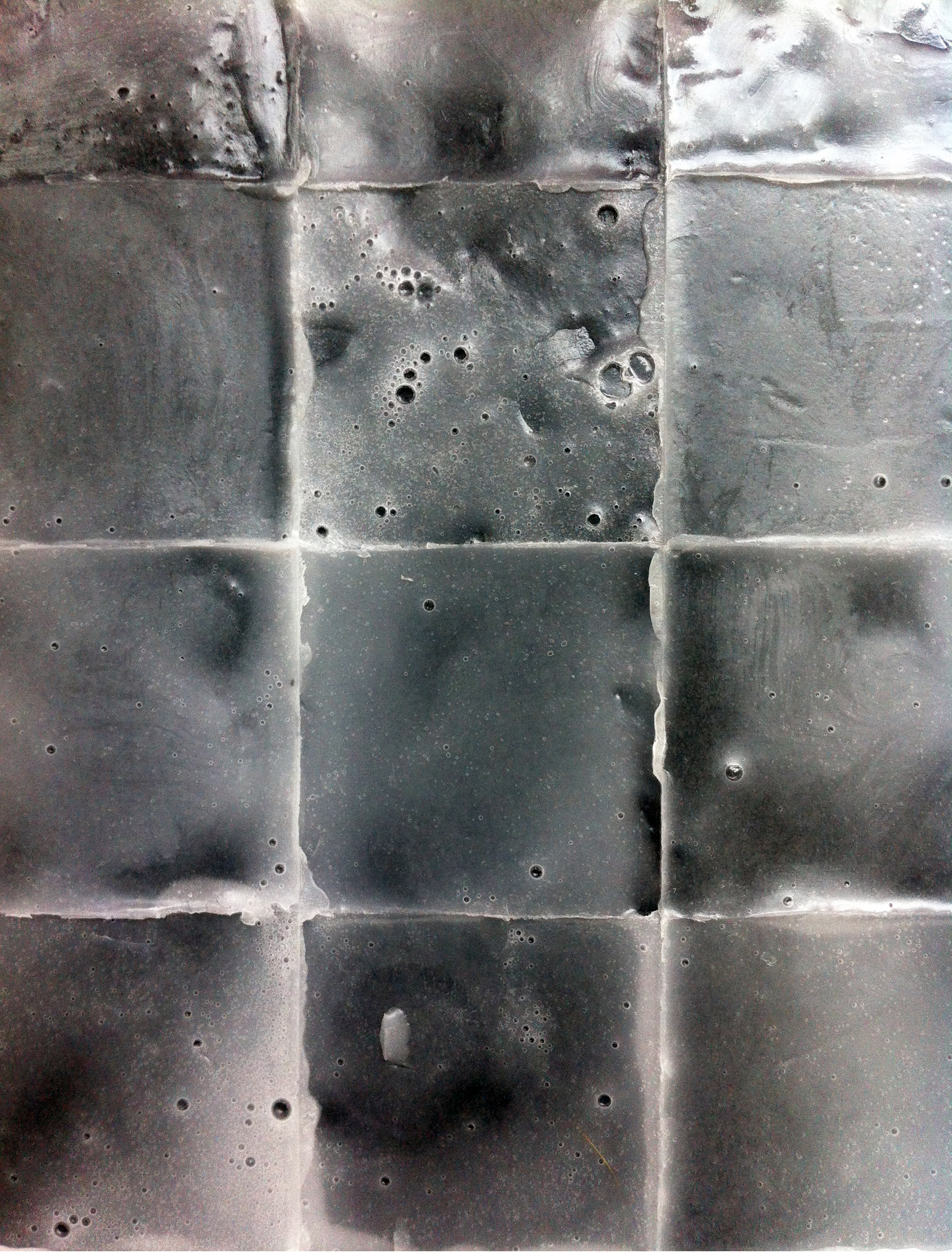 Sanctuary (detail) soap on paper