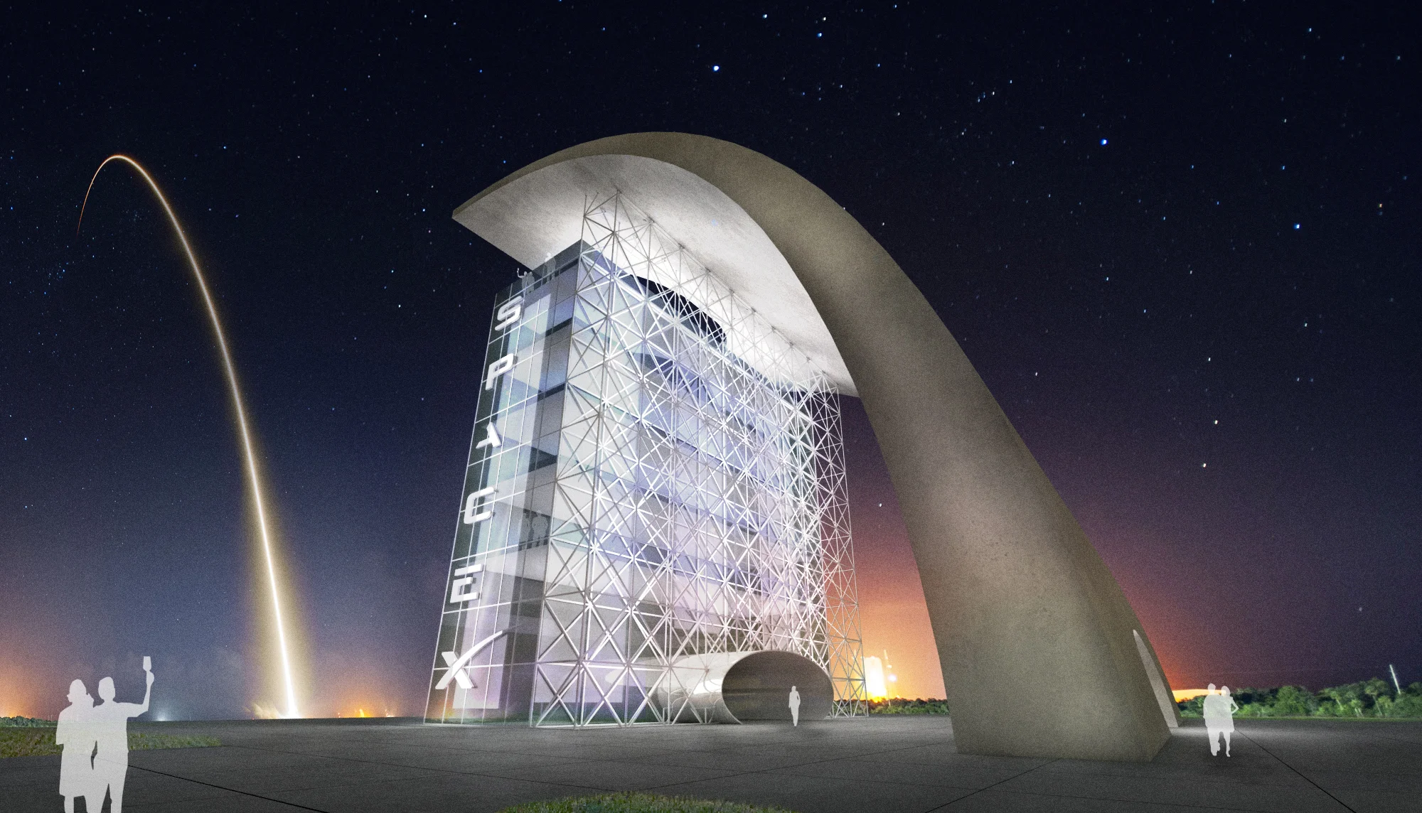S.E.A.-Studio-Environmental-Architecture-David-Hertz-FAIA-Launch-Facility-Cape-Canaveral-Florida-sustainable-regenerative-restorative-green-design-Spacex-rocket-spaceship-astronaut-cosmos-space-exploration-cosmic-interstellar-tower-cool-rendering-1.jpg