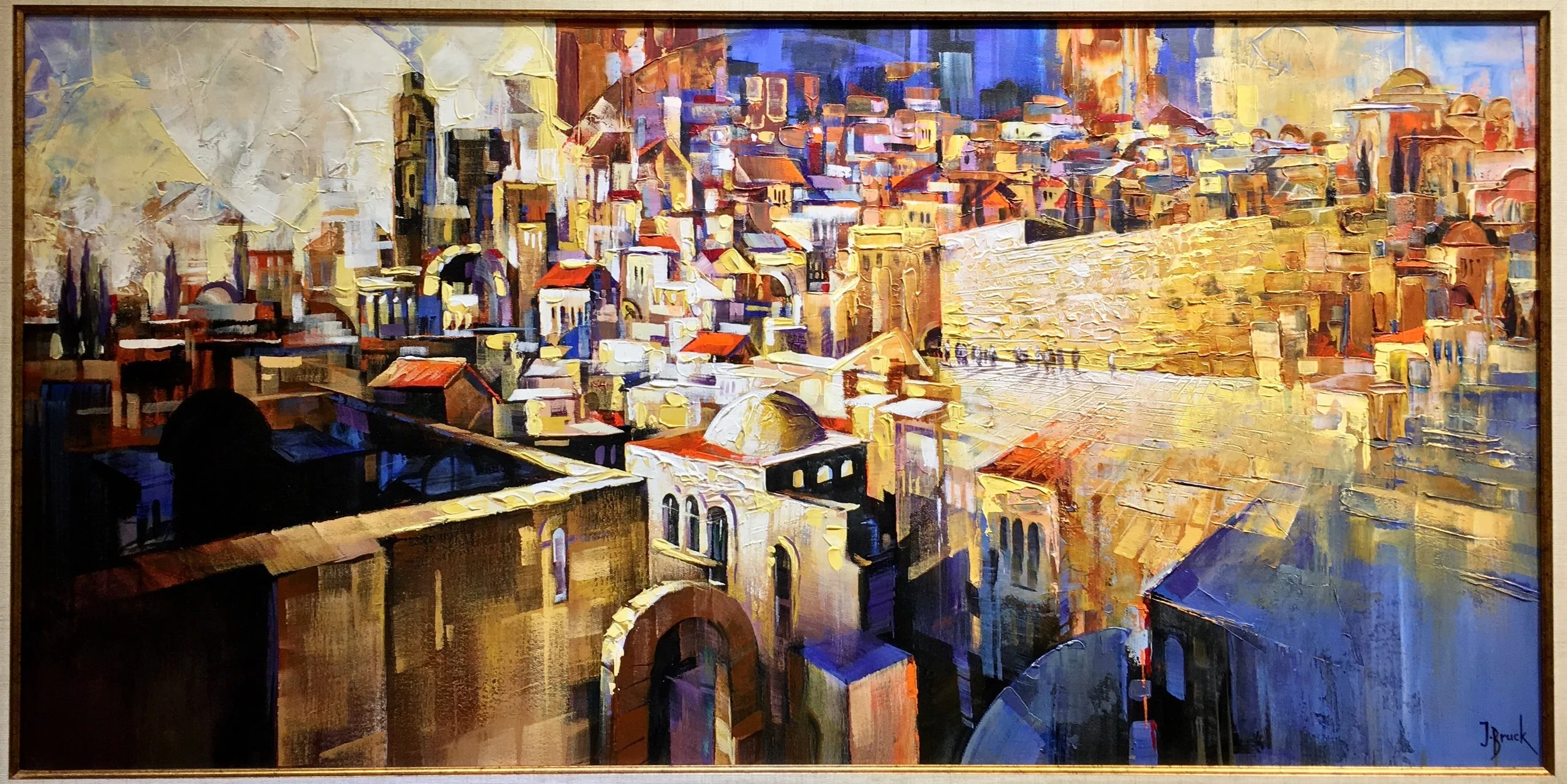Painting by J. Bruck, seen in an art gallery in Tzfat