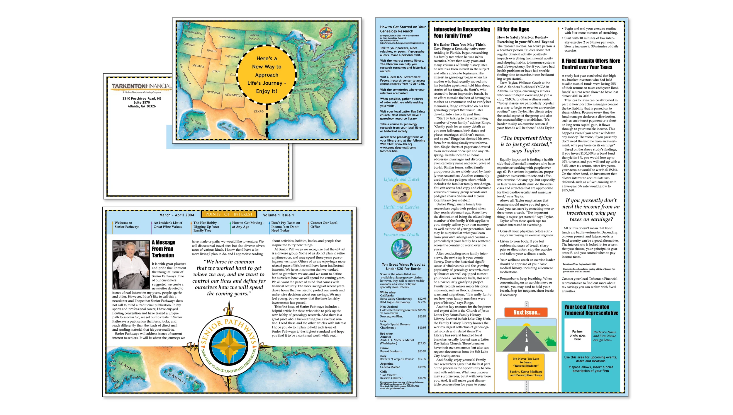 Tarkenton Financial LLC: Newsletter Direct Mail Template