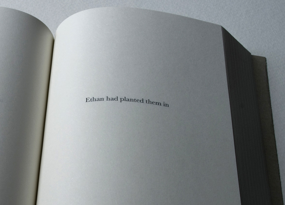 limited edition paperback of 'you must have seen Ethan Frome' published by AND public Exhibited as part of Art Language Location at Cambridge Museum of Technology-print room 2013