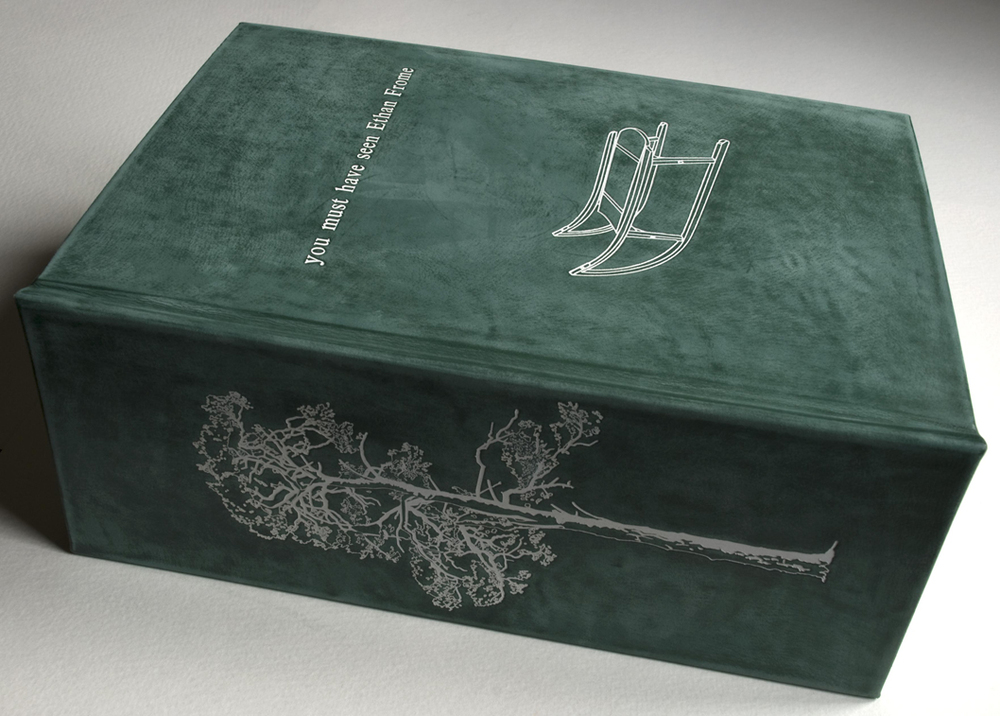 ‘you must have seen Ethan Frome’ 260 page handprinted, leather bound and foil blocked book -2013