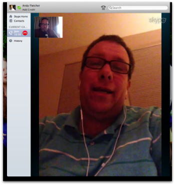 Skyping with James