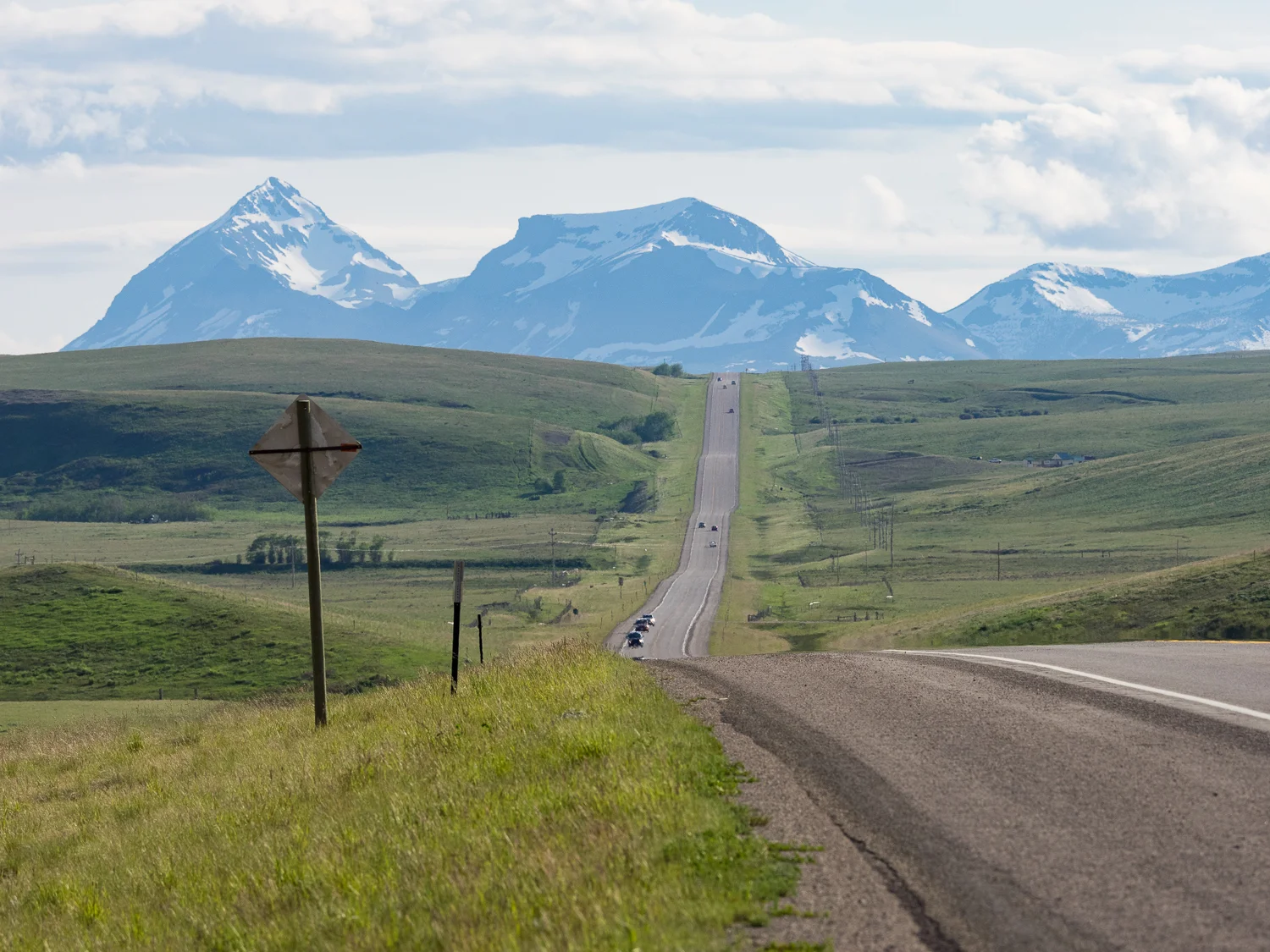 Hwy 2 looking west